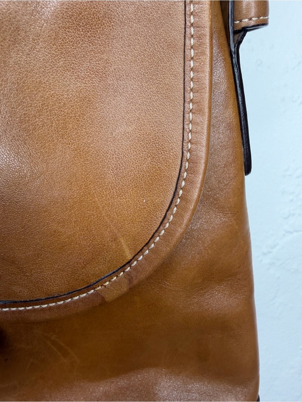 Vintage Y2K Coach 9480 Purse Bag Soho Hobo Saddle Leather Crossbody British Tan - Picture 7 of 8
